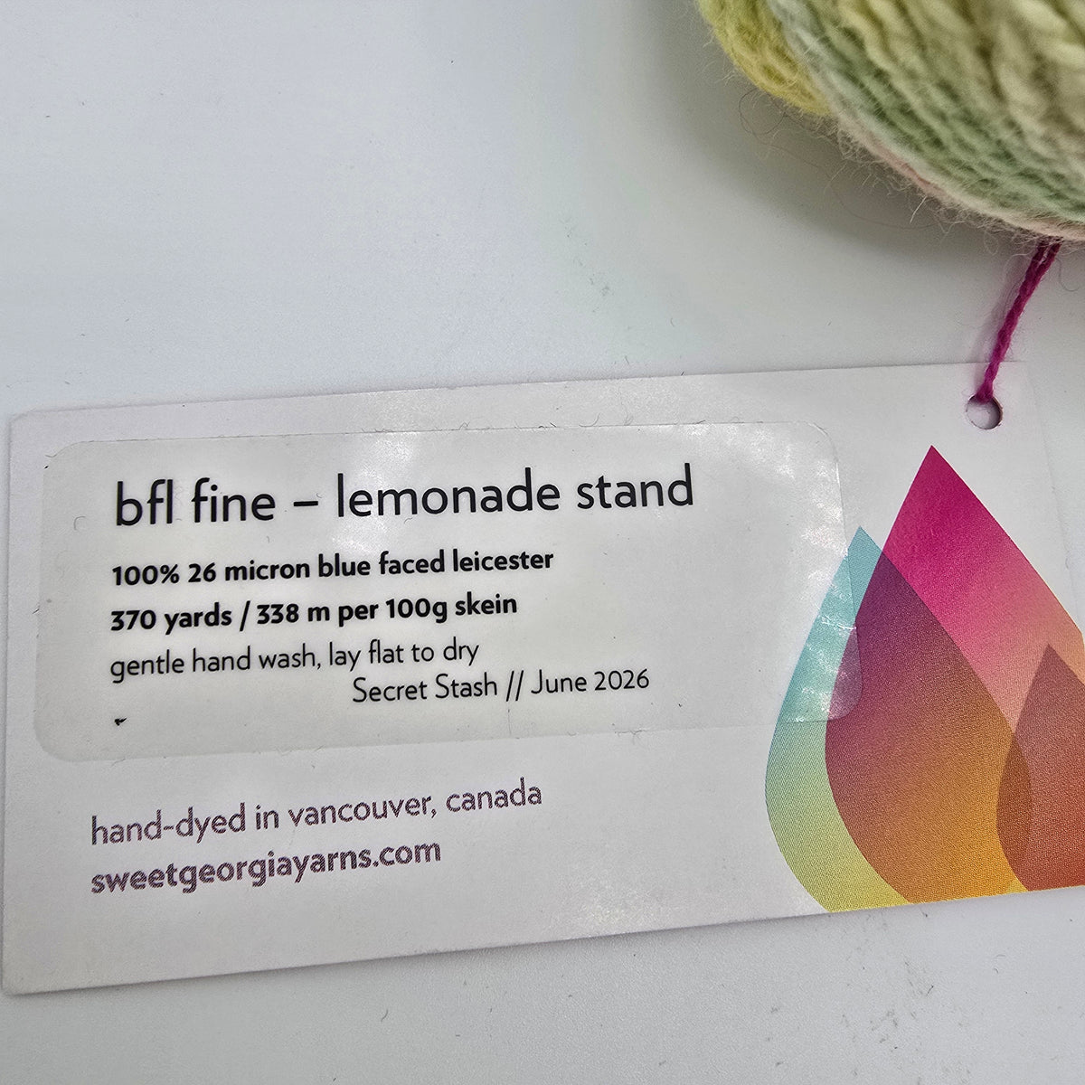 BFL Fine by SweetGeorgia Yarns