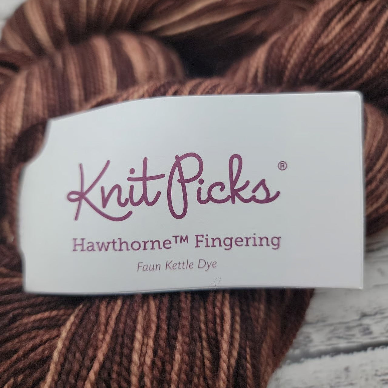 Hawthorne Fingering by Knit Picks - Faun Kettle Dye