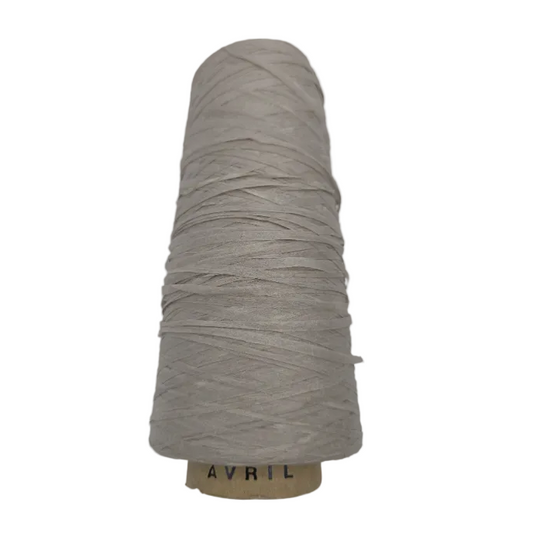 Single Cone A-60, 4mm Shosenshi Viscose by Habu Textiles in Color 115 with white background.