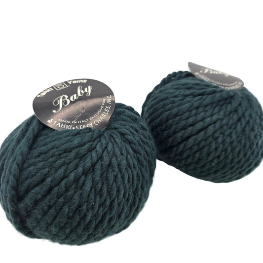Image of two balls of Baby by Tahki in Color 4 with labels on a white background.