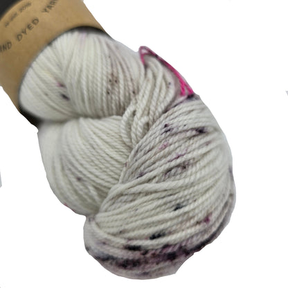 Close-up image of Twist Light Yarn by Madelinetosh in the color Good Silence on a white background.