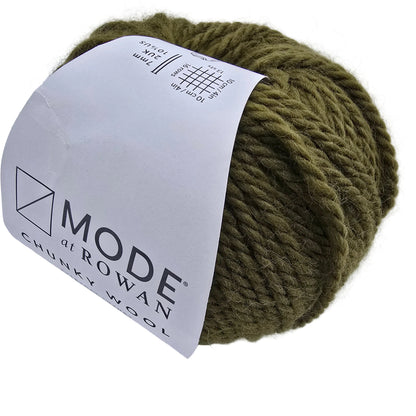 Image of a single ball of Mode_at_Rowan_Chunky_Wool Yarn_by_Rowa in Color_018 with lable on a white background.