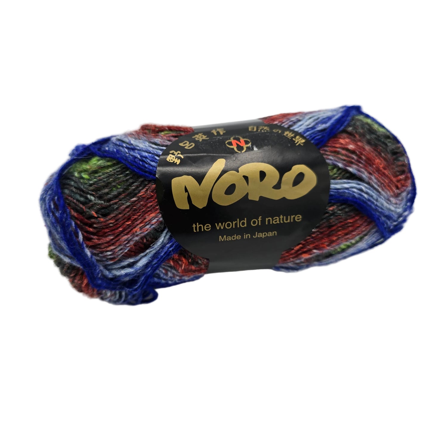 Image of a single skein of Silk Garden Sock Yarn by Noro in Color S289 with label on a white background.