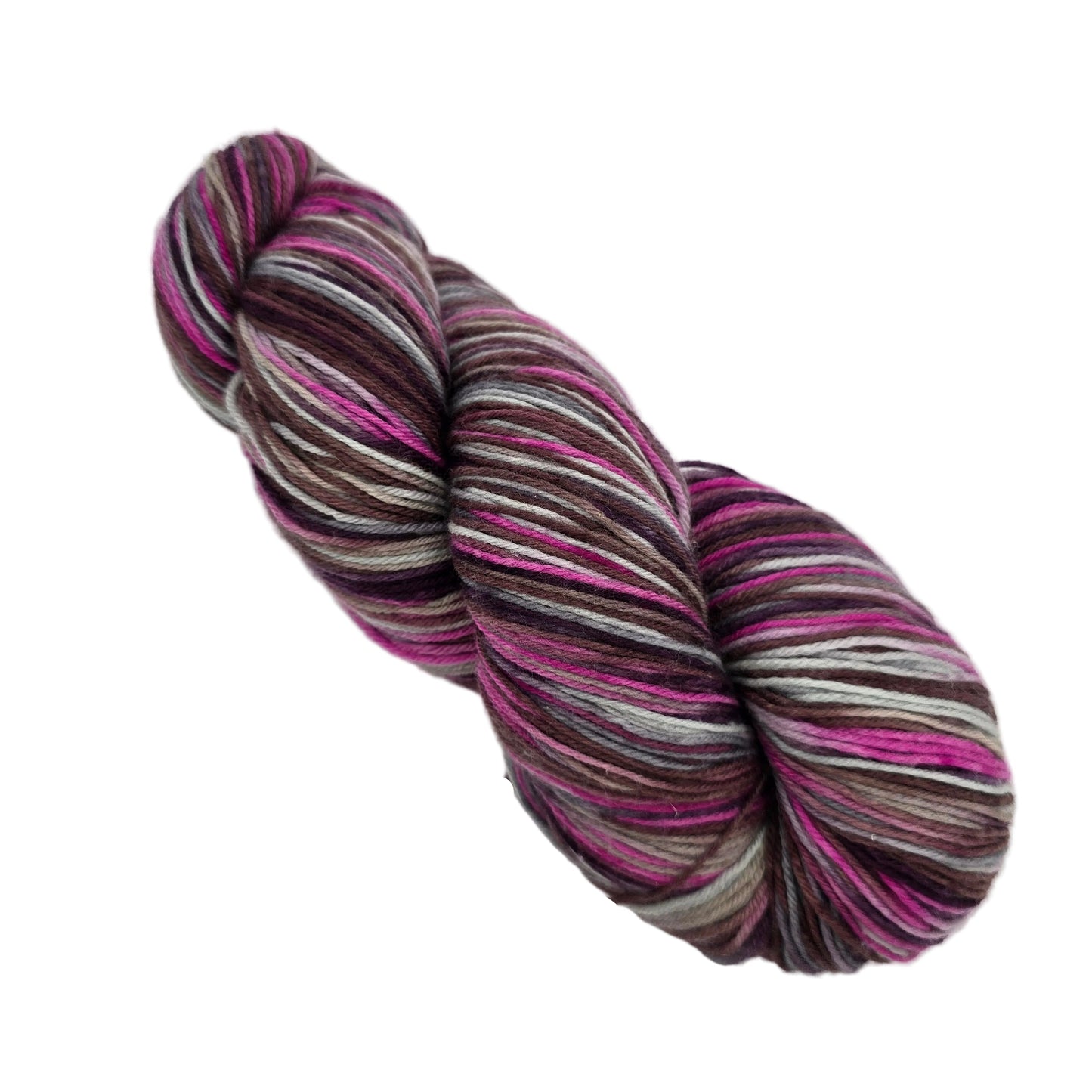 Image of a single skein of Sashay_Hand_Painted yarn by Knit Picks in the color Sashay Hand painted 28271 on a white background.