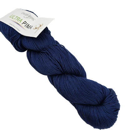 Image of a single skein of Ultra_Pima_Yarn by_Cascade_-_Color_3724_Navy