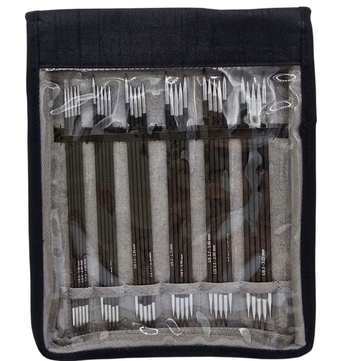 Knit Pro / Knitters Pride Karbonz Double Pointed 6" (15cm) Sock Needle Set